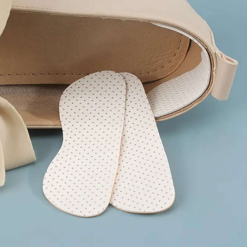 2pcs Soft Heel Stickers Anti-Slip Shock-Absorbing Foot Pads for High Heels And Sneakers No Odor Soli