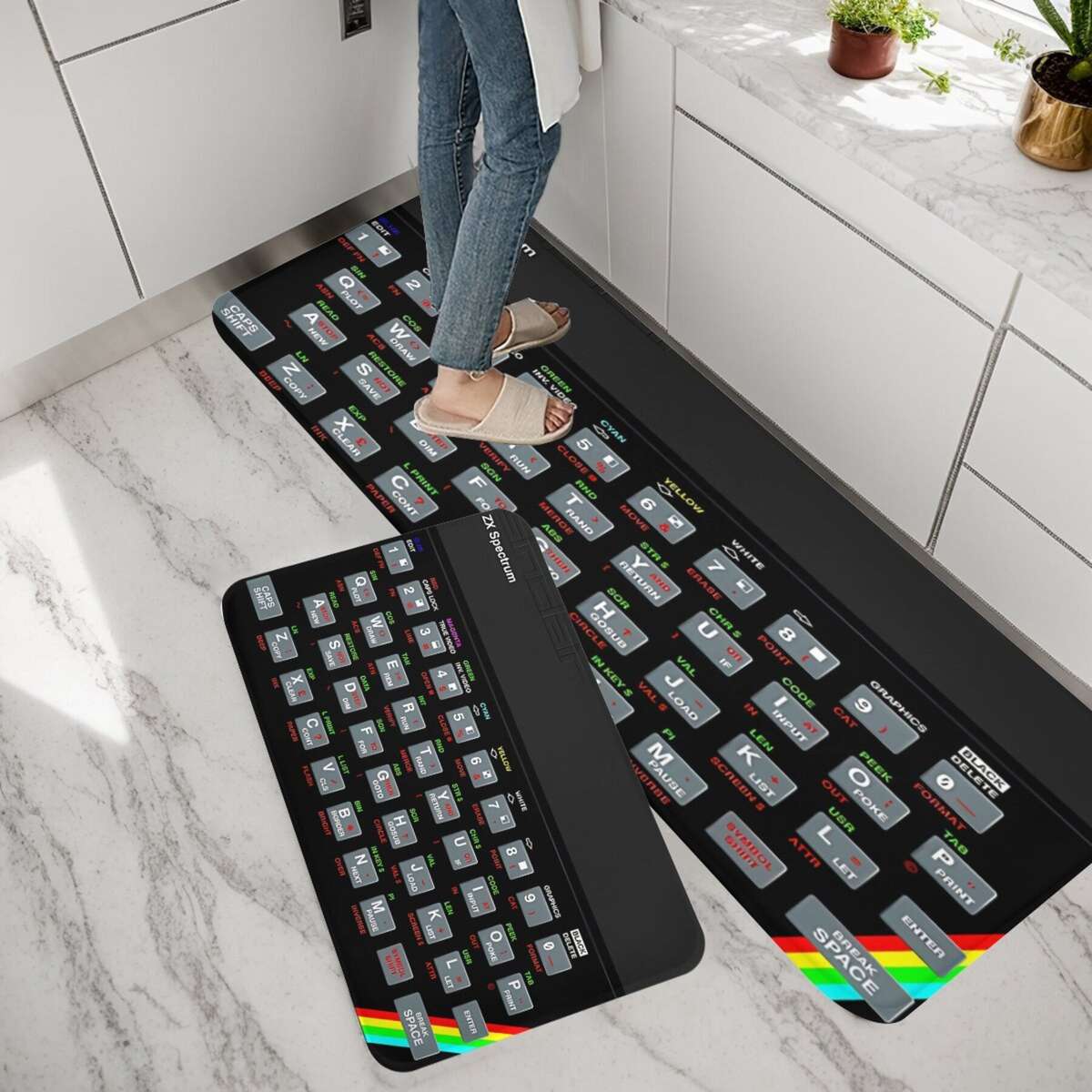 1Pc Art 50x80cm Floor Mat