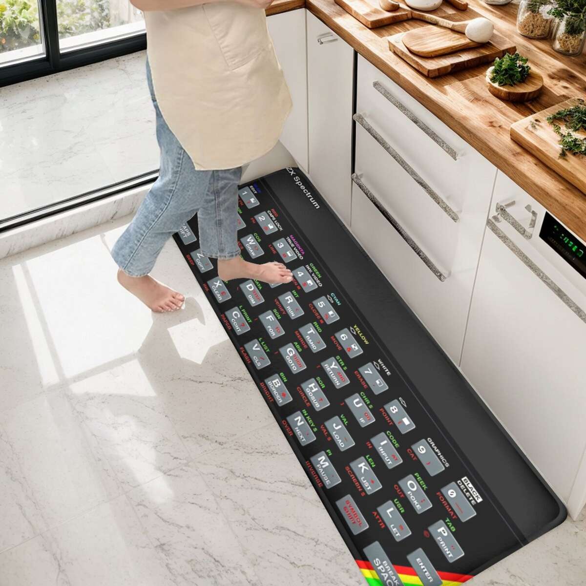 1Pc Art 50x80cm Floor Mat