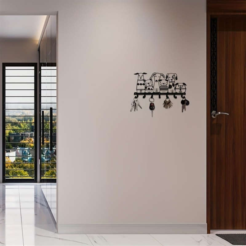 Charming Rustic Metal Key And Hat HookEasy to Install Wall Mount Hook for Home Kitchen