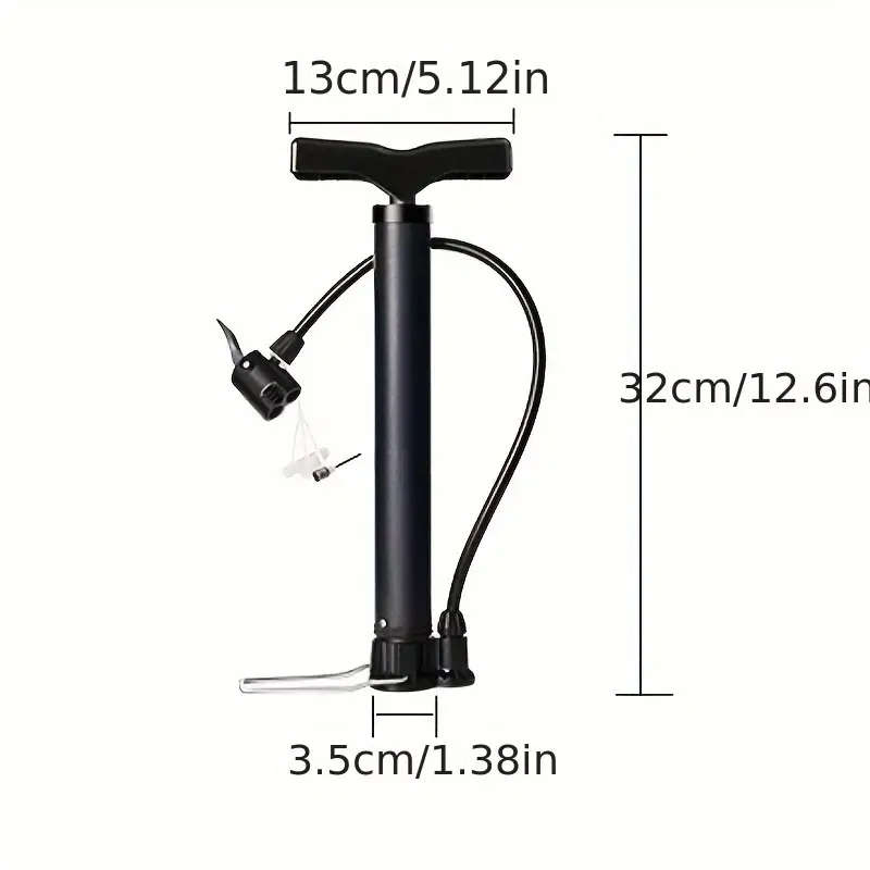 1pc High-Pressure Manual Pump for Bikes Balls Durable PP Material 160PSI Inflator Perfect for Outdoo
