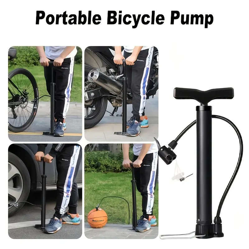 1pc High-Pressure Manual Pump for Bikes Balls Durable PP Material 160PSI Inflator Perfect for Outdoo