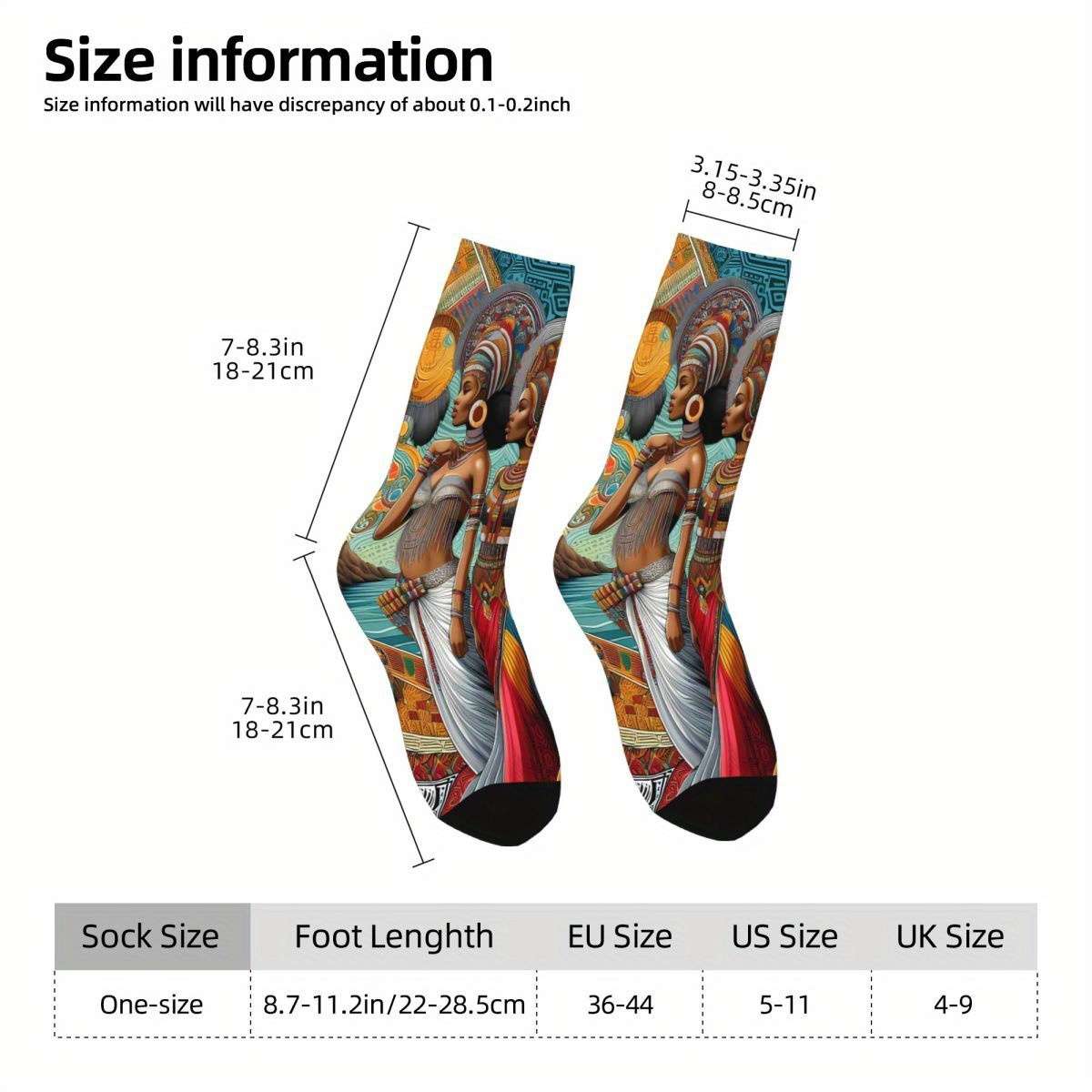 1 Pair Multicolor One Size Socks