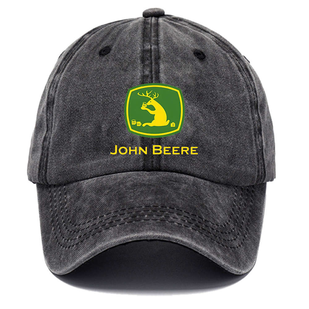Valentine'S Day Gift Adjustable Cotton John Beere Baseball Cap with High-Quality Print Bre
