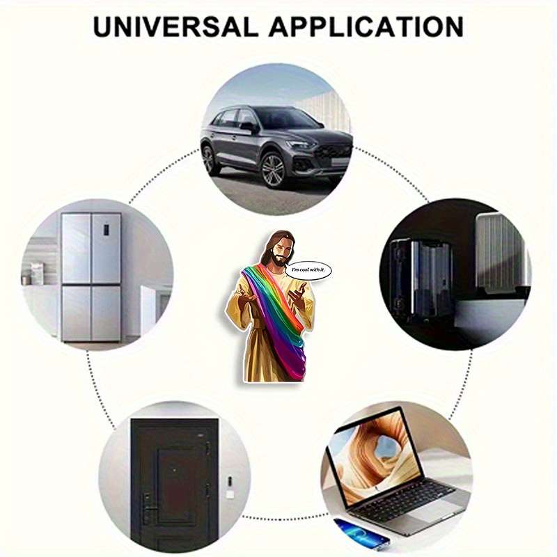 Religious  Themed Door Stickers    2 Pieces