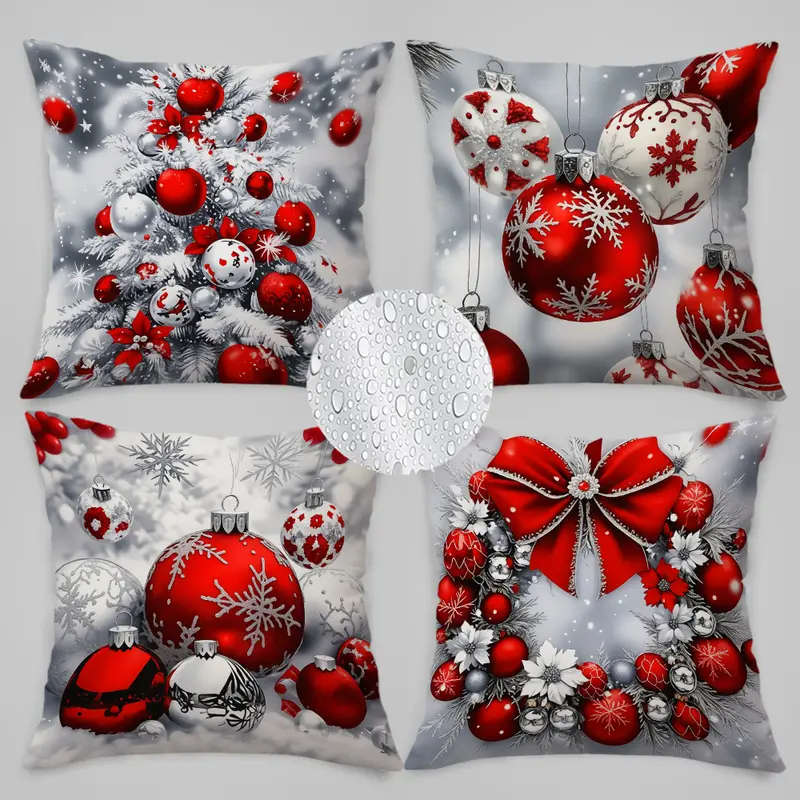 4-Piece Christmas Pillowcase Set
