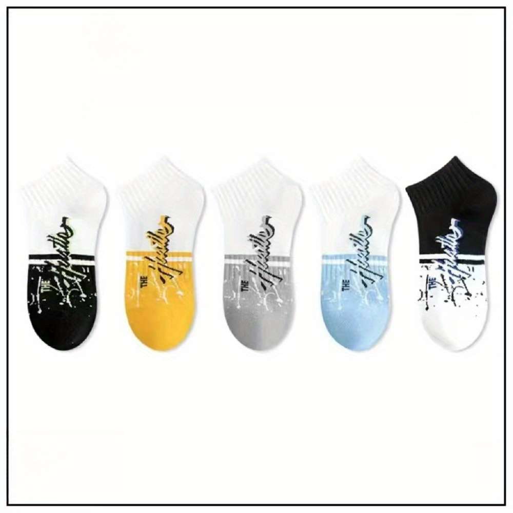 6 Pairs Of Random Mixed Colors One Size High Elastic Socks