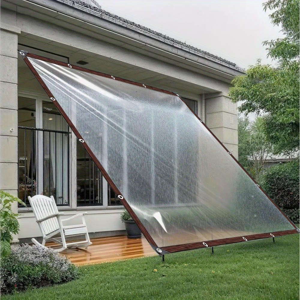 Transparent Waterproof Windproof  Snowproof Tarpaulin 2m*3m