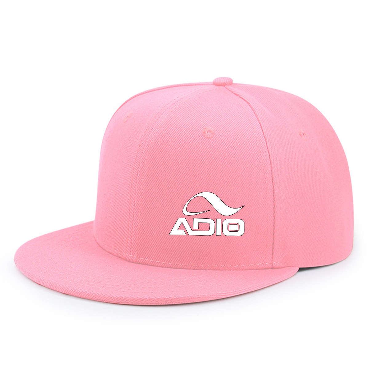 1pc Adjustable Snapback Baseball Cap ADIO1 Urban Chic Sun-Protective Polyester Hat in Black Pur
