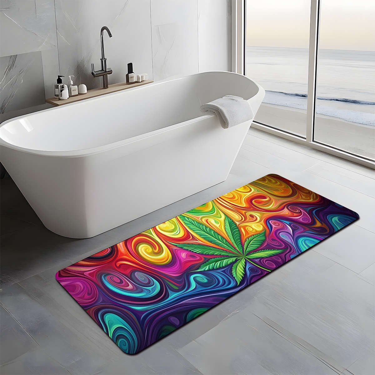 1Pc Mixed Color 24x118inch 60x300cm Floor Mat