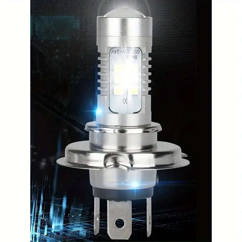2pcs H4 LED Headlights Car Fog Waterproof LED Bulb 9003 12V 24V 6000K