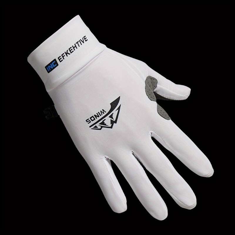 1 Pair White Size M Outdoor Sports Gloves