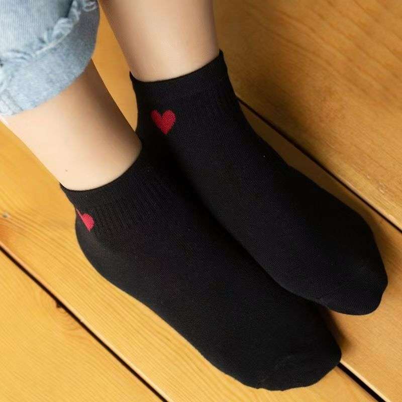 5 Pairs Black One Size High Elastic Socks