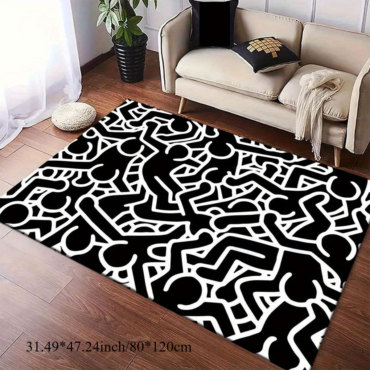 1Pc 31.49x47.24inch 80x120cm Floor Mat