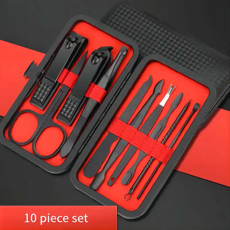10pc Set of Stainless Steel Nail Clippers