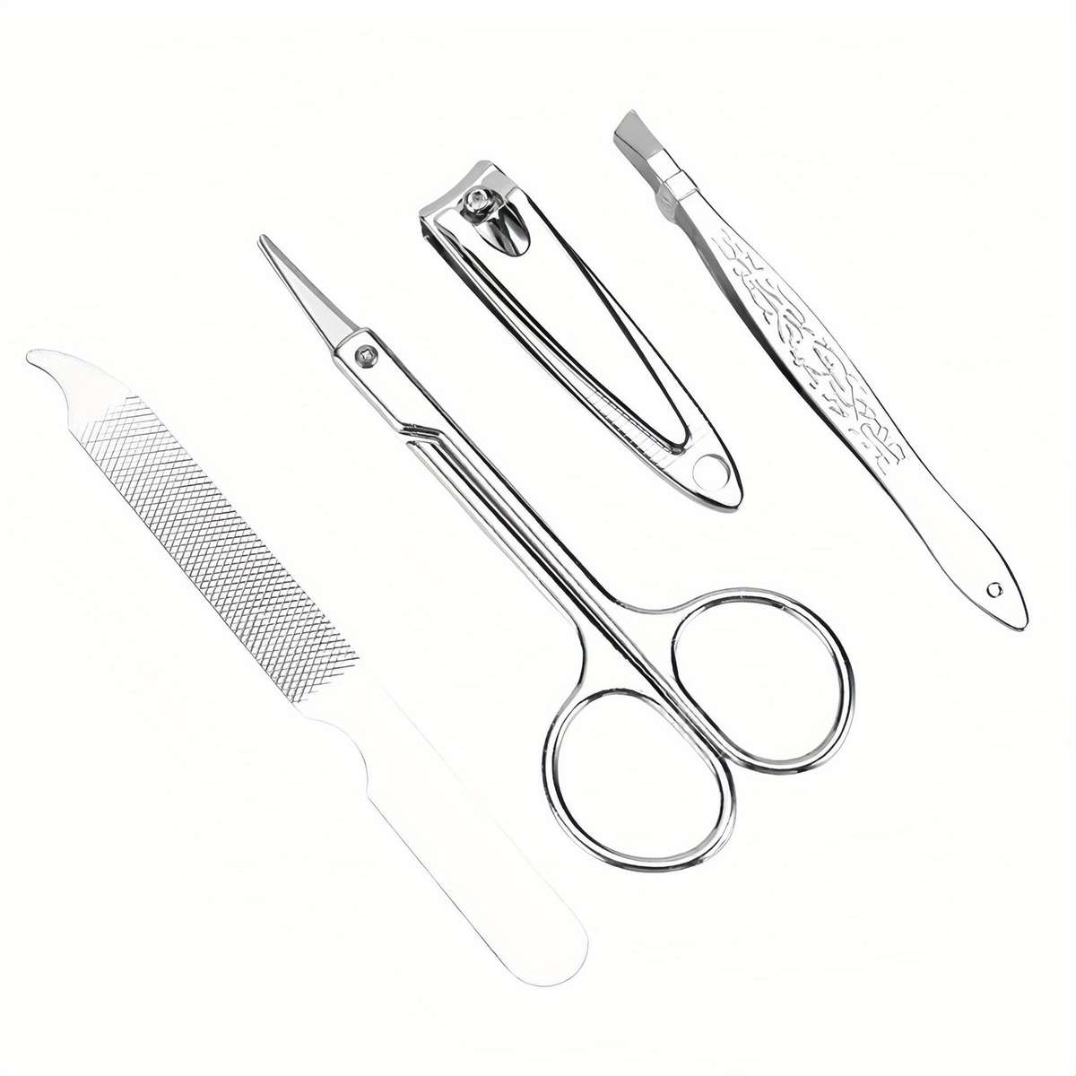 4Pcs Stainless Steel Nail Care Kit