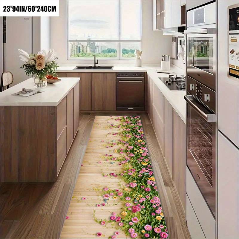 1Pc 23x118inch 60x300cm Floor Mat