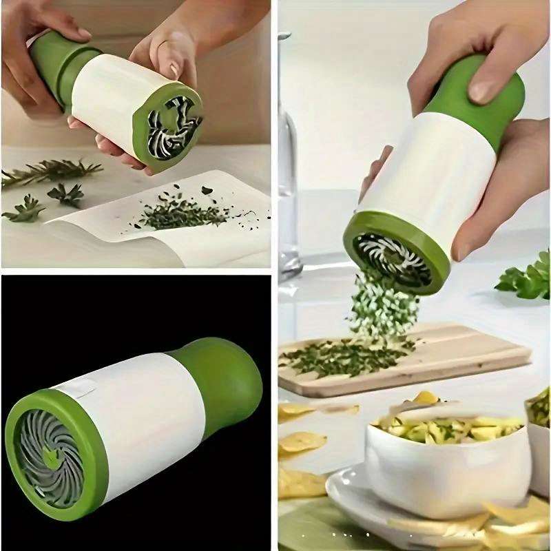 1pc Parsley Leaf Shredder Rosemary Cutter Kitchen Tool Chopper Vegetable Grinder Hollow Noodle