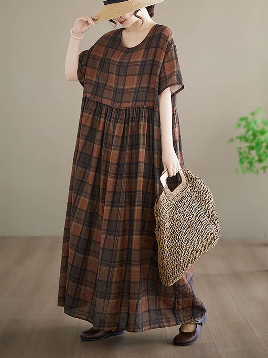 Women S Dress Color Coffee Brown Size Asian One Size
