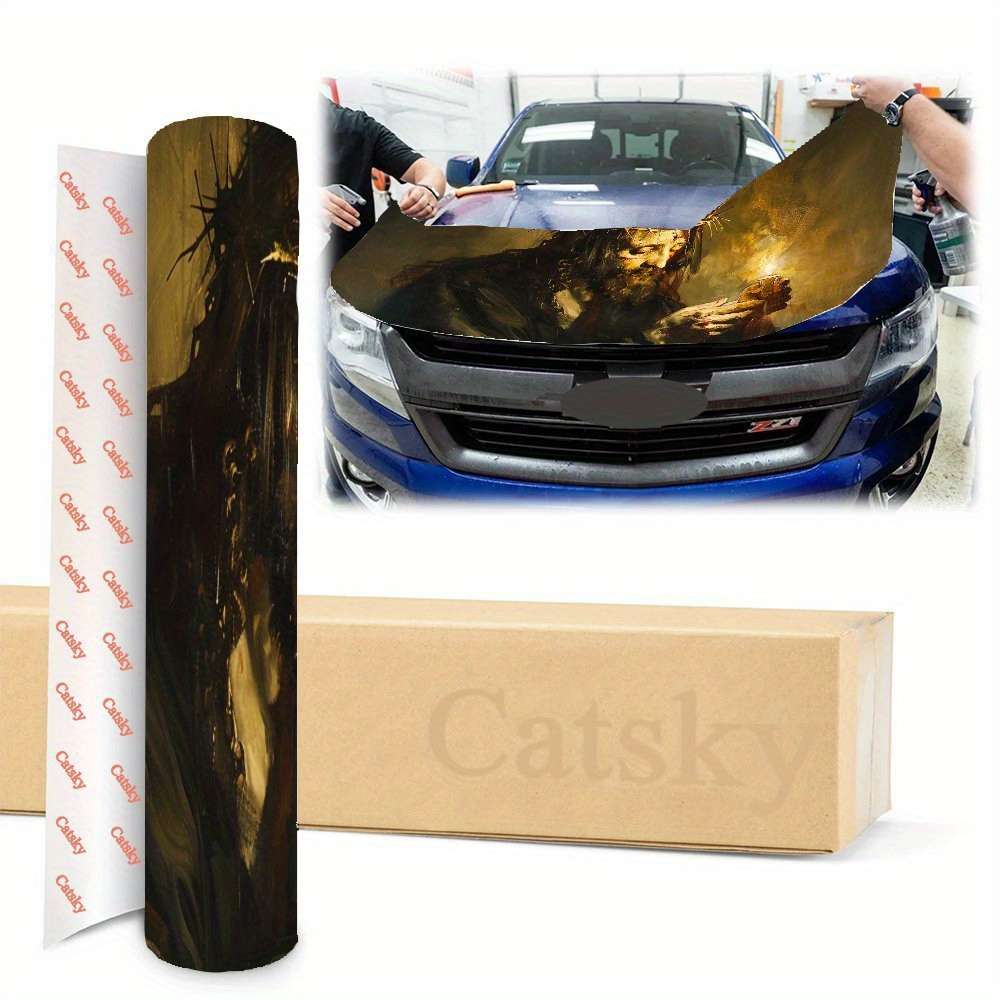 1pc Black Jesus Christian Themed Stickers