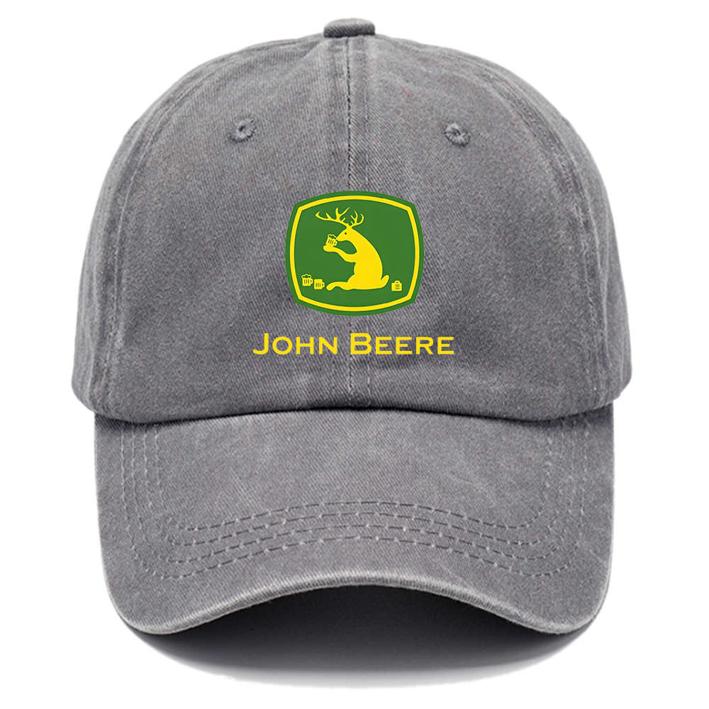 Valentine'S Day Gift Adjustable Cotton John Beere Baseball Cap with High-Quality Print Bre