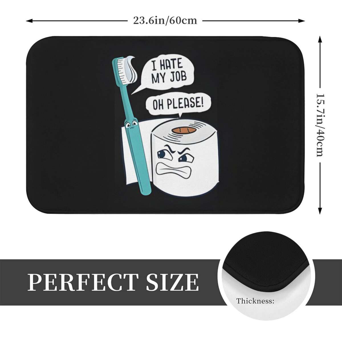 1Pc Art 40x60cm Floor Mat