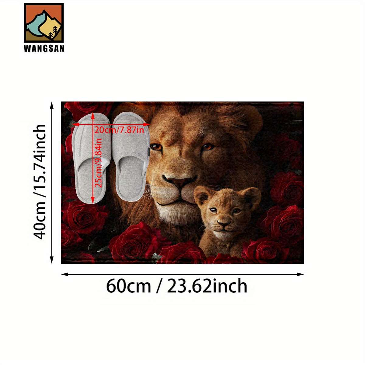 1Pc 80x50cm 31.5x19.7inch Floor Mat