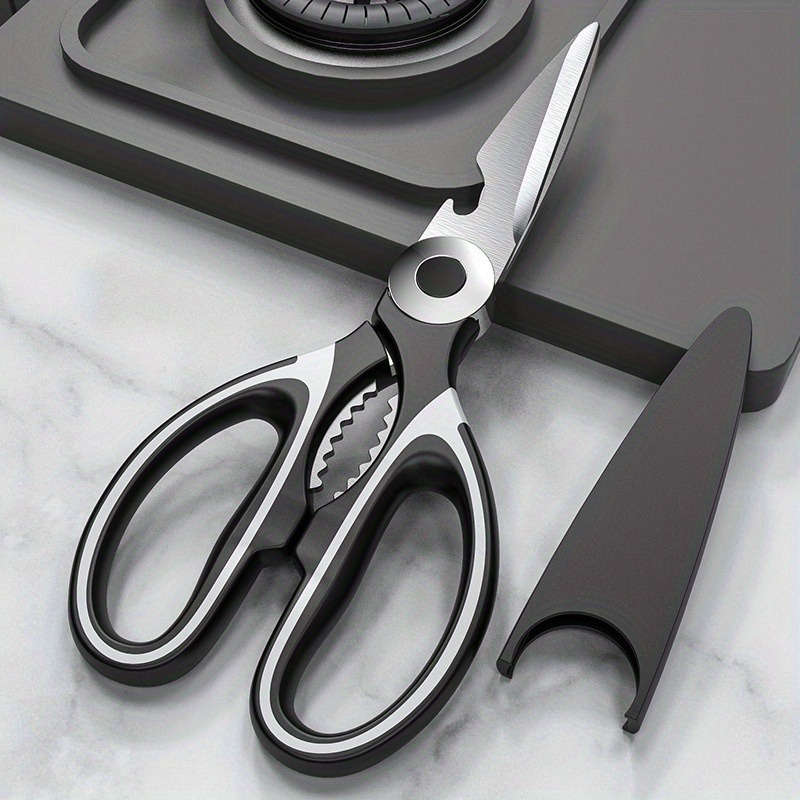 1pc Multi Functional Kitchen Scissors Stainless Steel Strong Chicken Bone Scissors Food Accessori