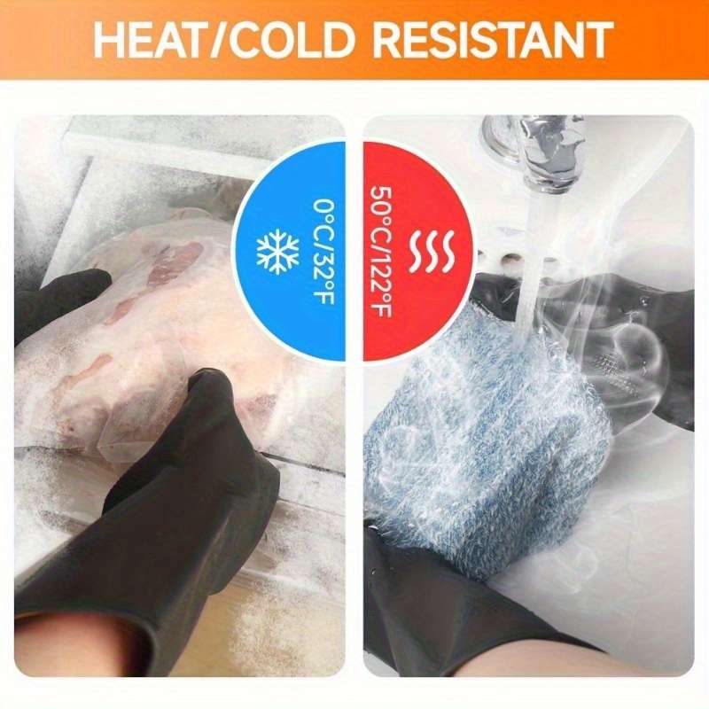 1 Pair  Black Household Cleaning Gloves
