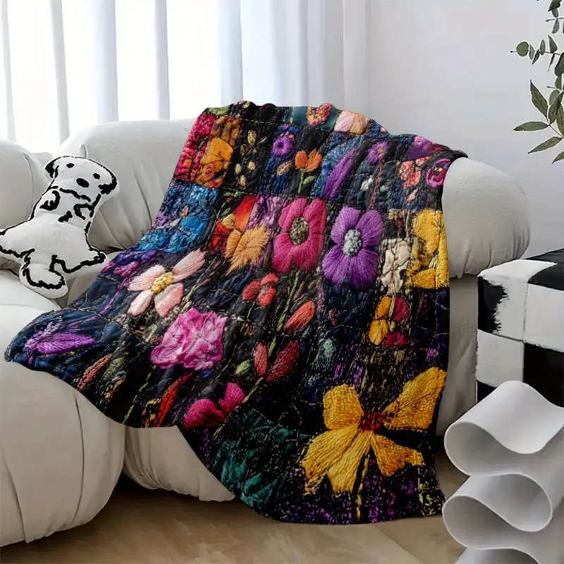 1 Vintage Floral Patchwork Quilt 150*200cm