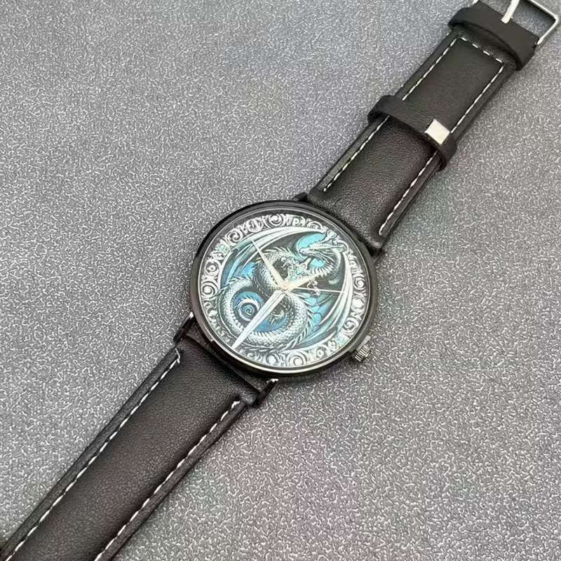 Sophisticated Men s Fashion Watch with PU Leather Strap