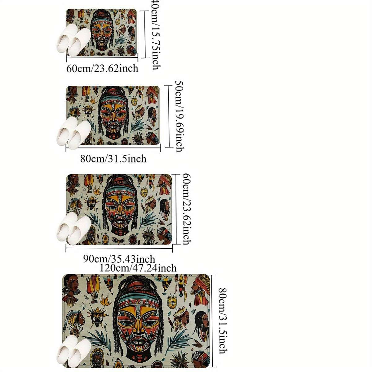 1Pc 60x90cm Floor Mat