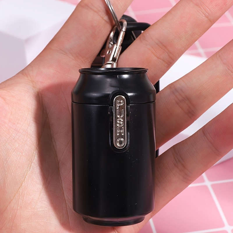 1pc Portable Mini Ashtray Bag In Bag Keychain