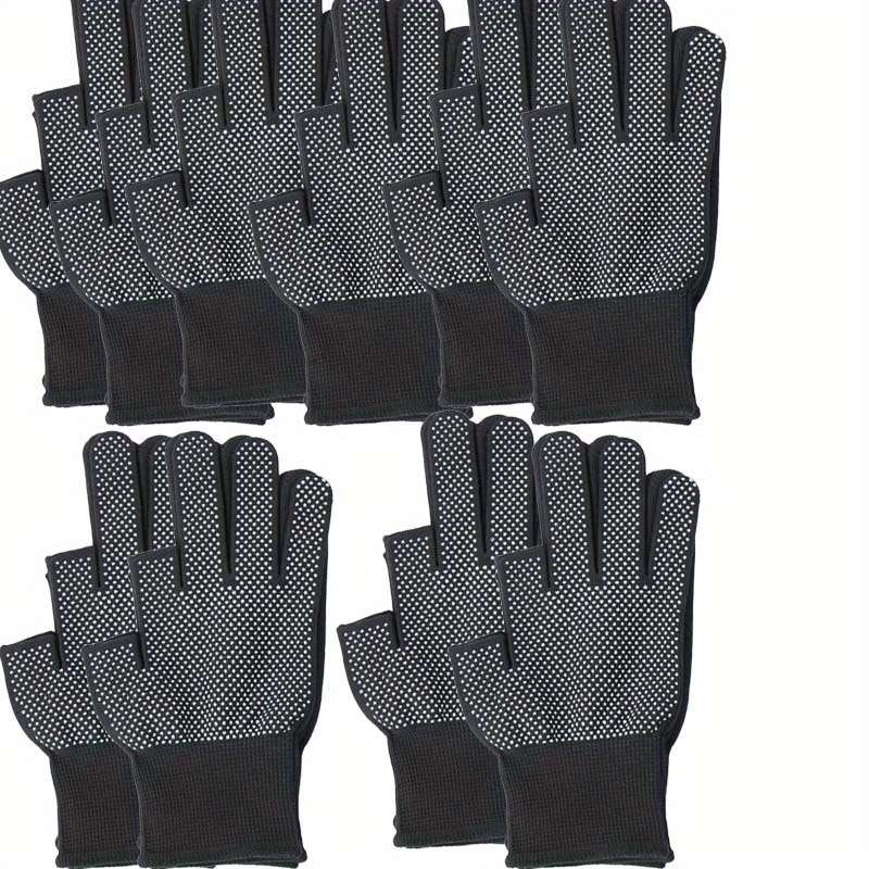 10 Pairs Pack 5 Fingers Multi Purpose Work Gloves