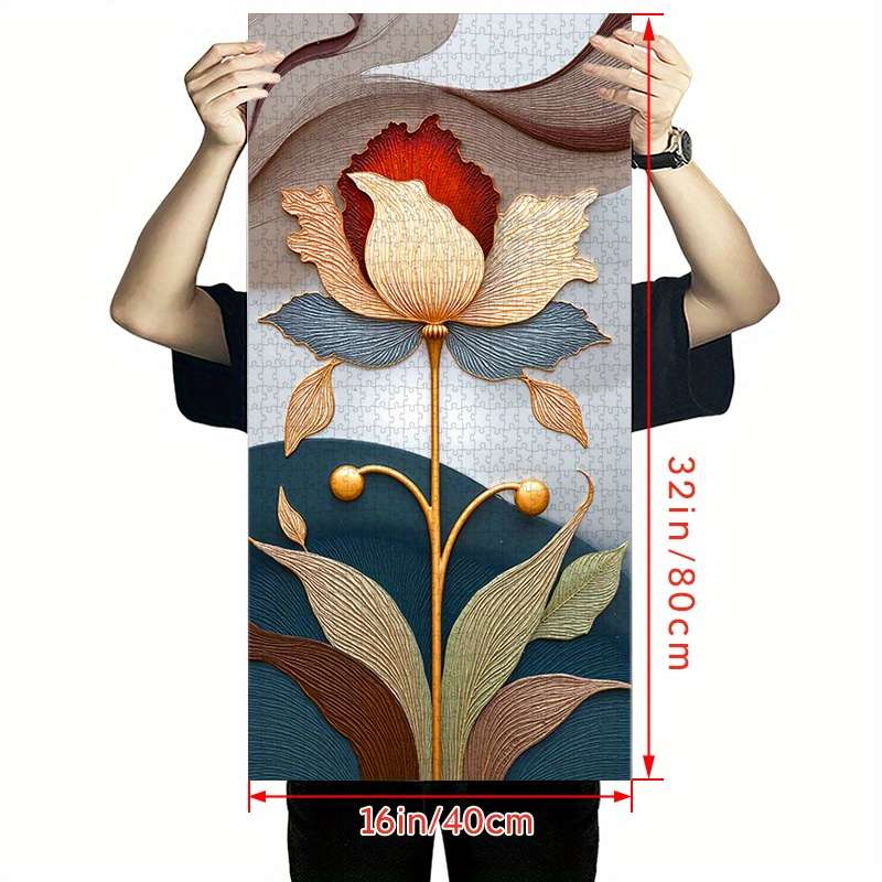 1000pcs Floral Jigsaw Puzzle for Adults 80.01cm x 39.88cm Scratch Water Resistant