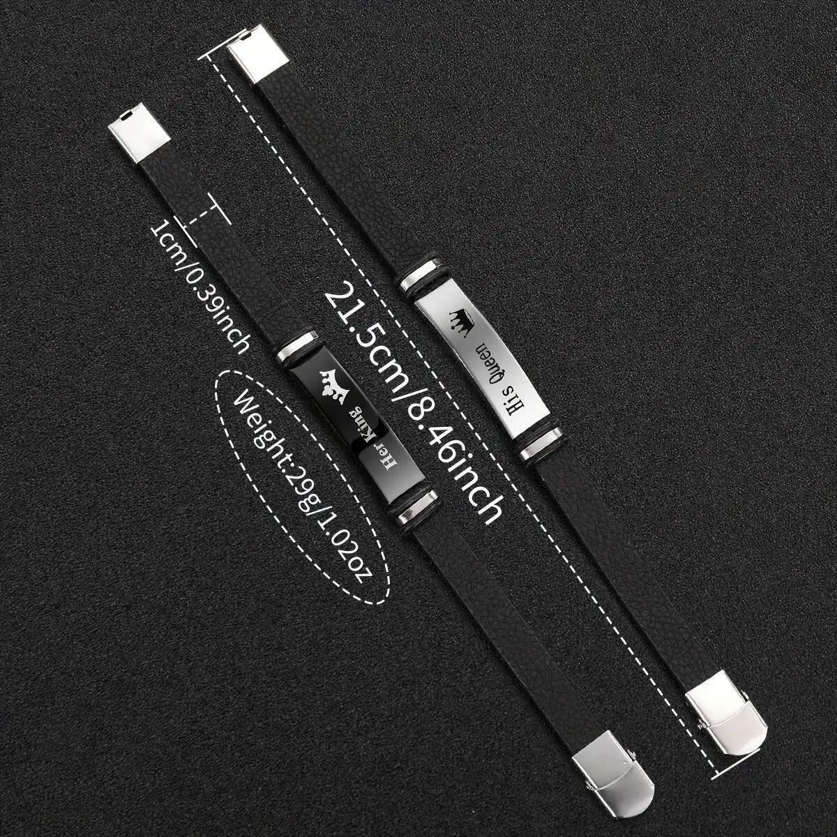 4pcs Set Classic Minimalist Quartz Watch and Bracelet Set Round Alloy Case Faux Leather Band Trendy