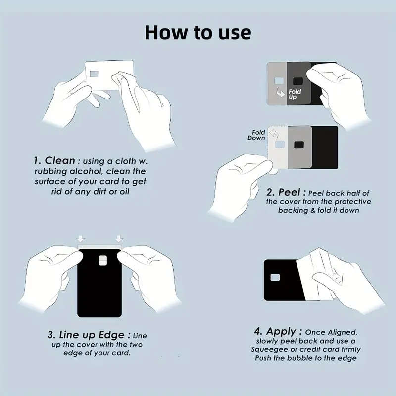 Two Shiny Credit Card Skins Made of Ultra-Thin Vinyl