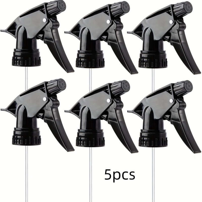 5Pcs Black Wide Application Spray Bottle Nozzles