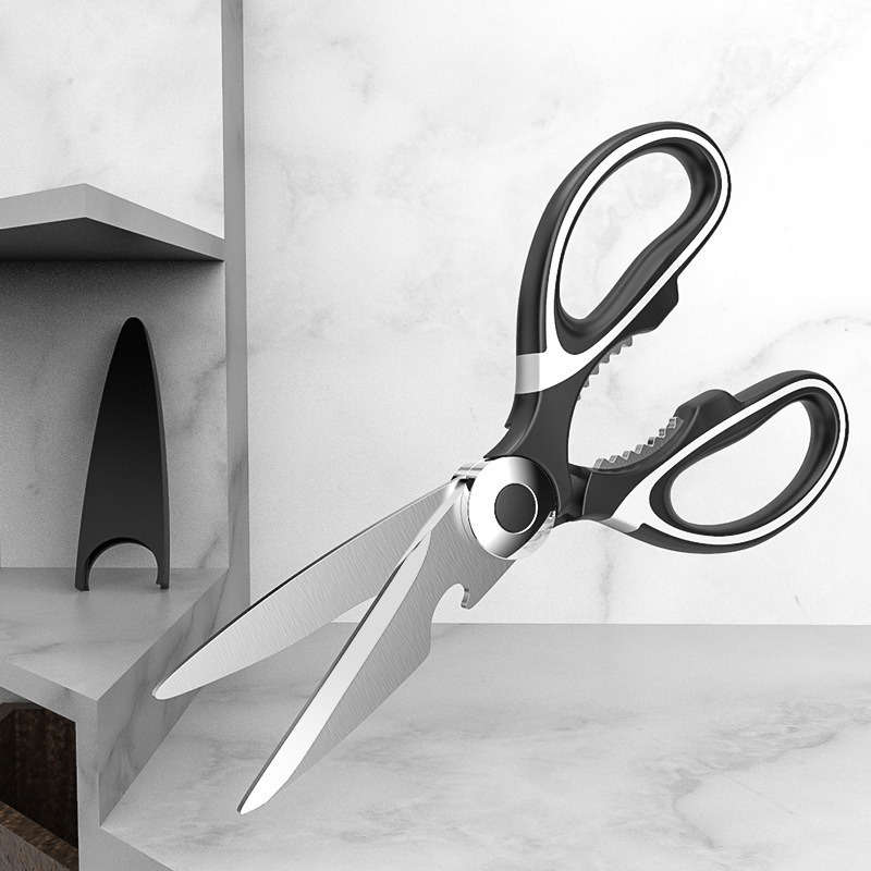 1pc Multi Functional Kitchen Scissors Stainless Steel Strong Chicken Bone Scissors Food Accessori