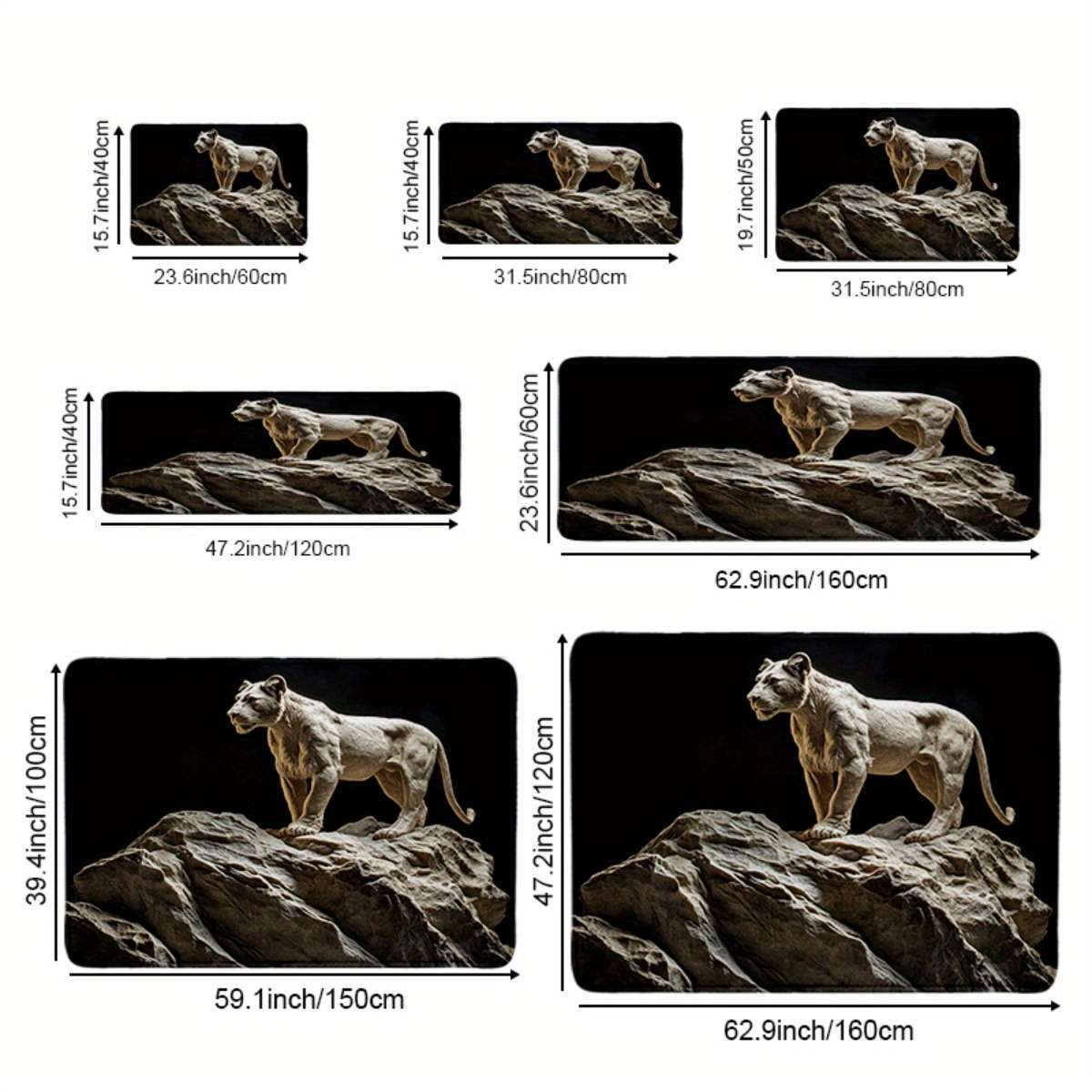 1Pc 40x60cm Floor Mat