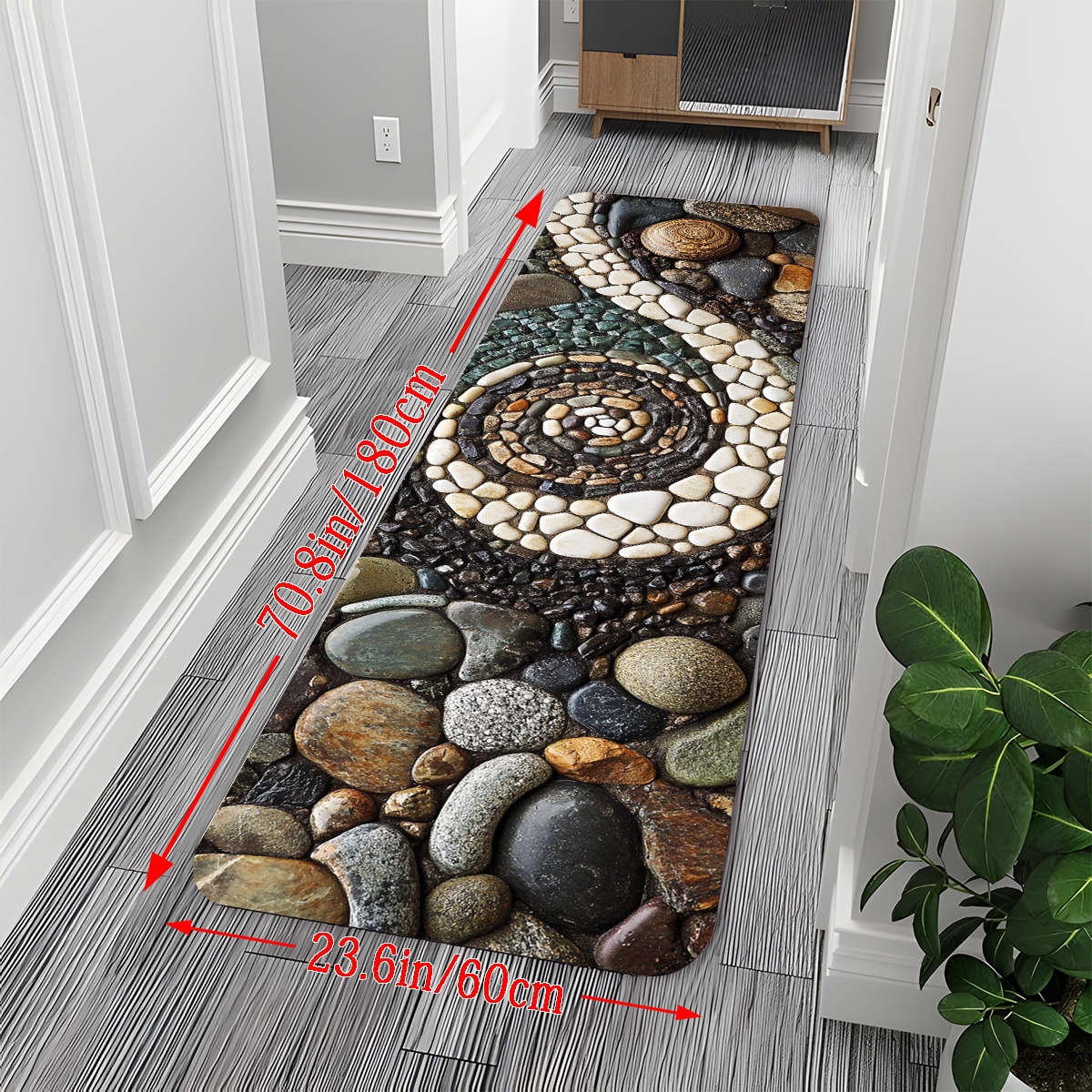 1Pc Mixed Color 24x71inch 60x180cm Floor Mat
