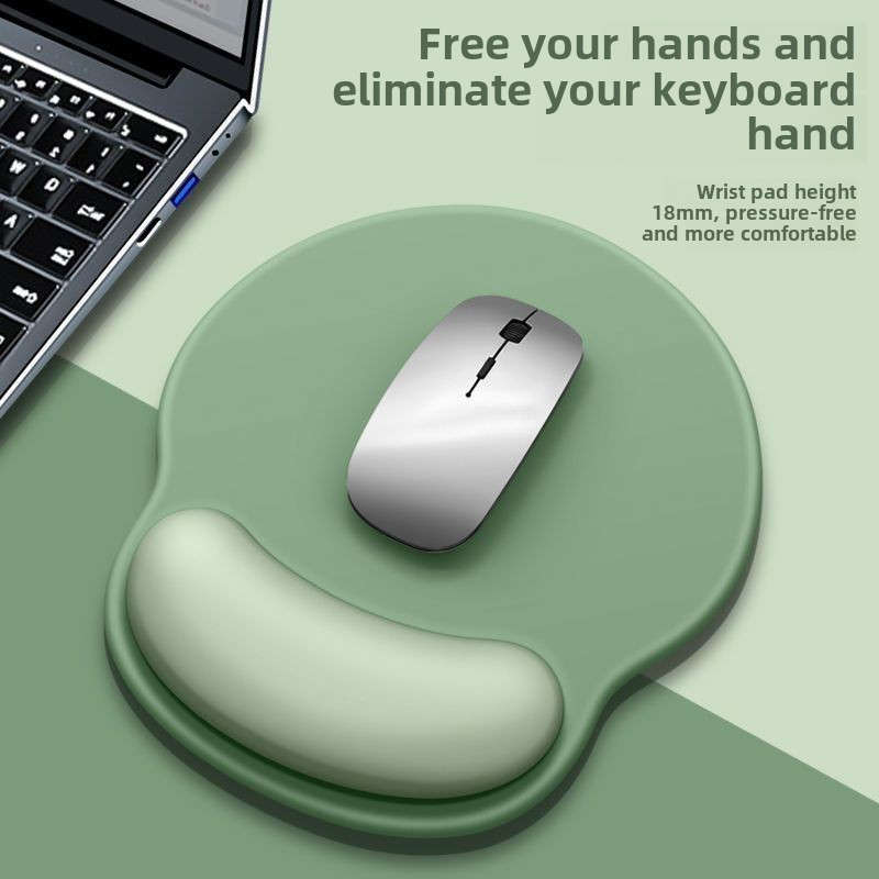 1pc Ergonomic Wrist Support Mouse Pad Thickened Memory Foam for Wrist Support Anti-Ski