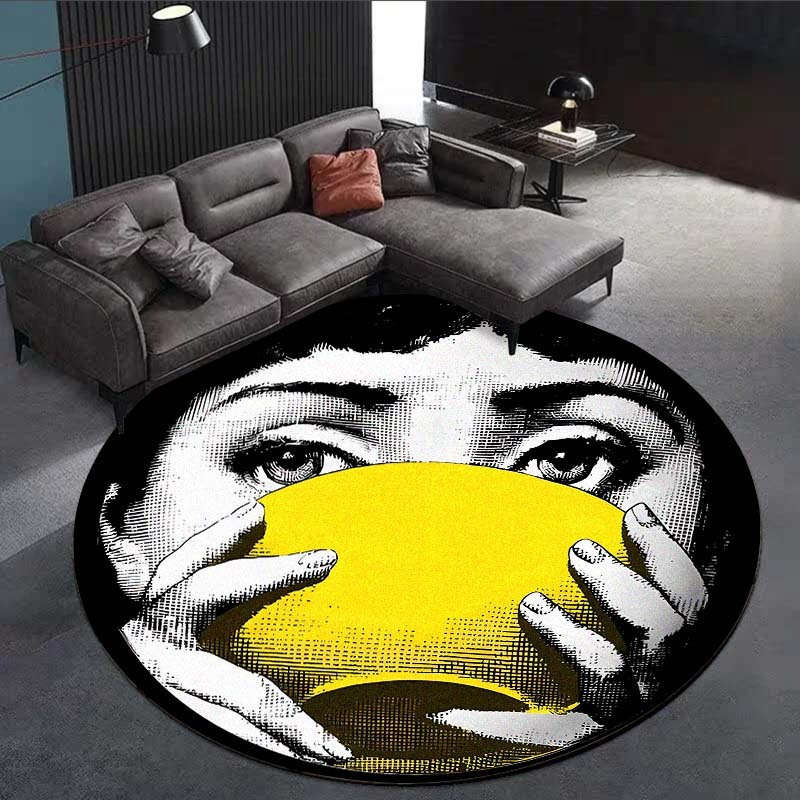 1Pc 120cm Diameter 47.2inch Floor Mat