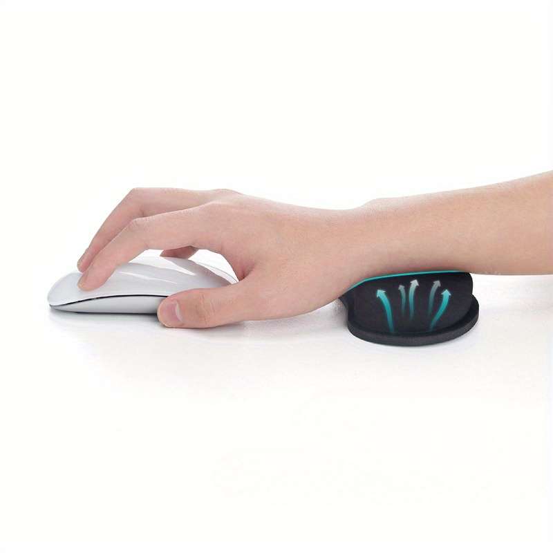 1pc ErgoComfort Wrist Support Mouse Pad Thickened Sponge Arm Rest Non-Slip Base Comfo