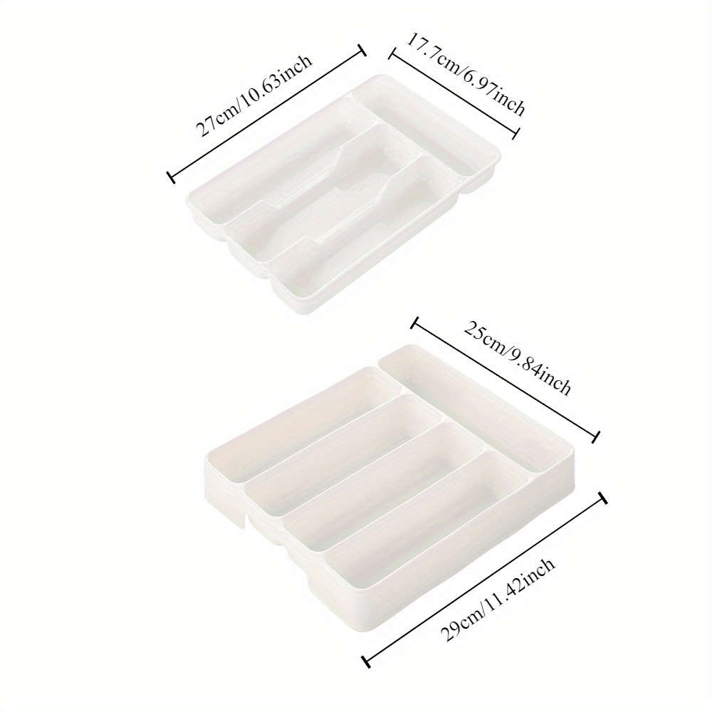 1pc Durable Utensil Organizer Box 1pc Multi-Compartment Kitchen Utensil Organizer Durable P