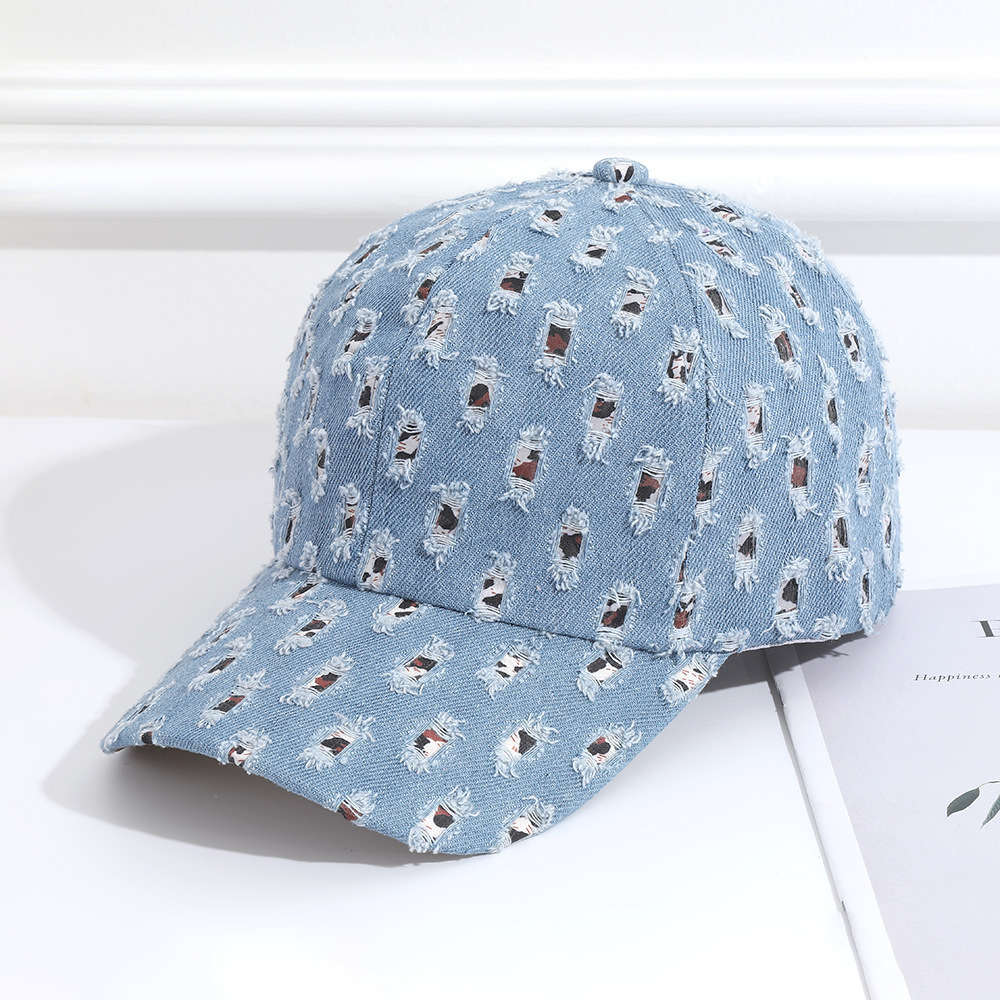 Men'S Women'S Denim Wash Baseball Cap With Best Embroidery Breathable Breathable Lightw