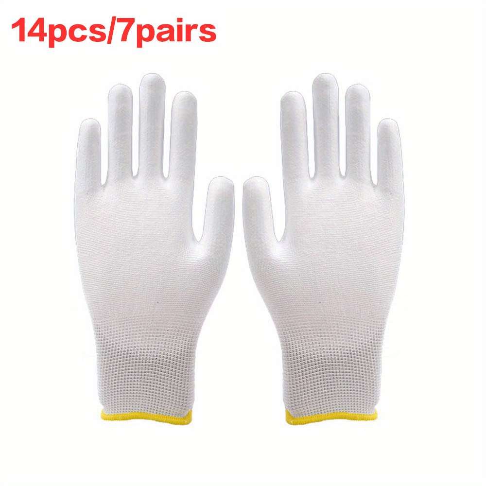 7 Pairs Black Size XL Multi Purpose Work Gloves