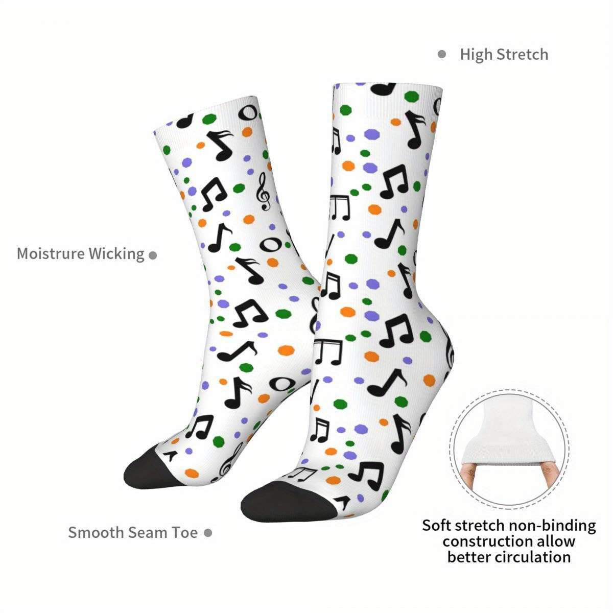 1 Pair Multicolor One Size Socks