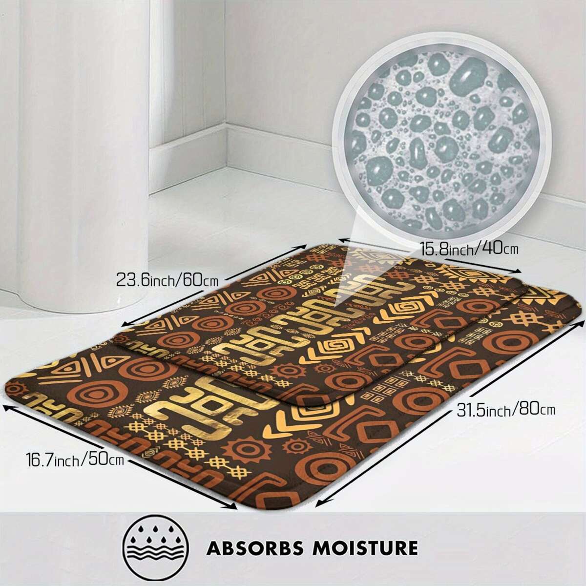 1Pc Art 40x60cm Floor Mat