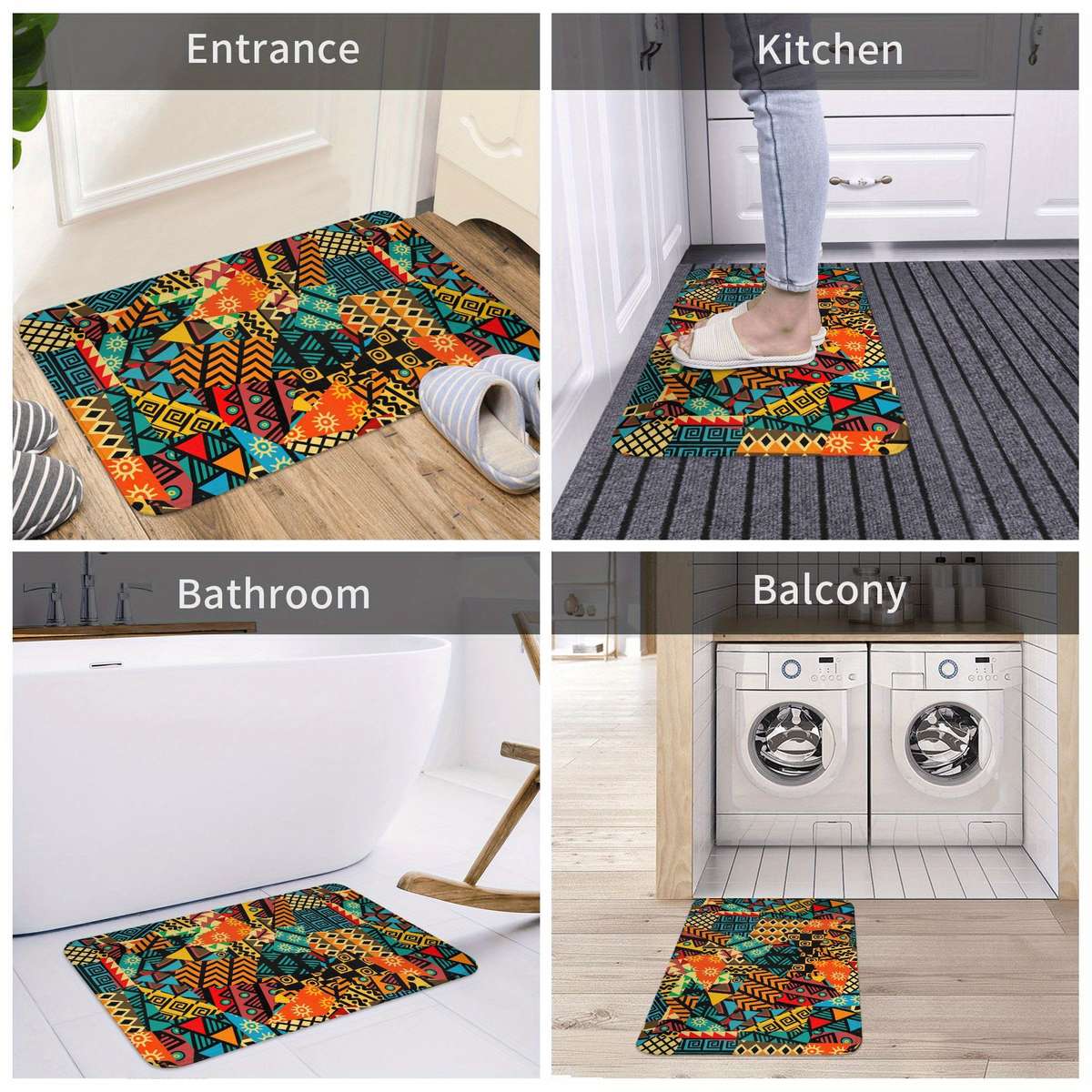 MultiColor 15.7x23.6inch 40x60cm Floor Mat